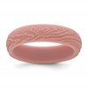 Silicone Rose Pink 5.70mm Wood Grain Pattern Band