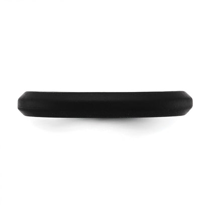 Silicone Black 3mm Round Band