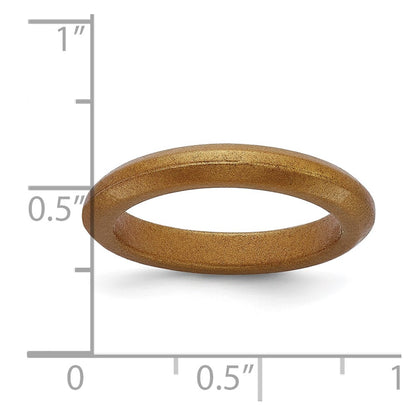 Silicone Metallic Bronze 3mm Band