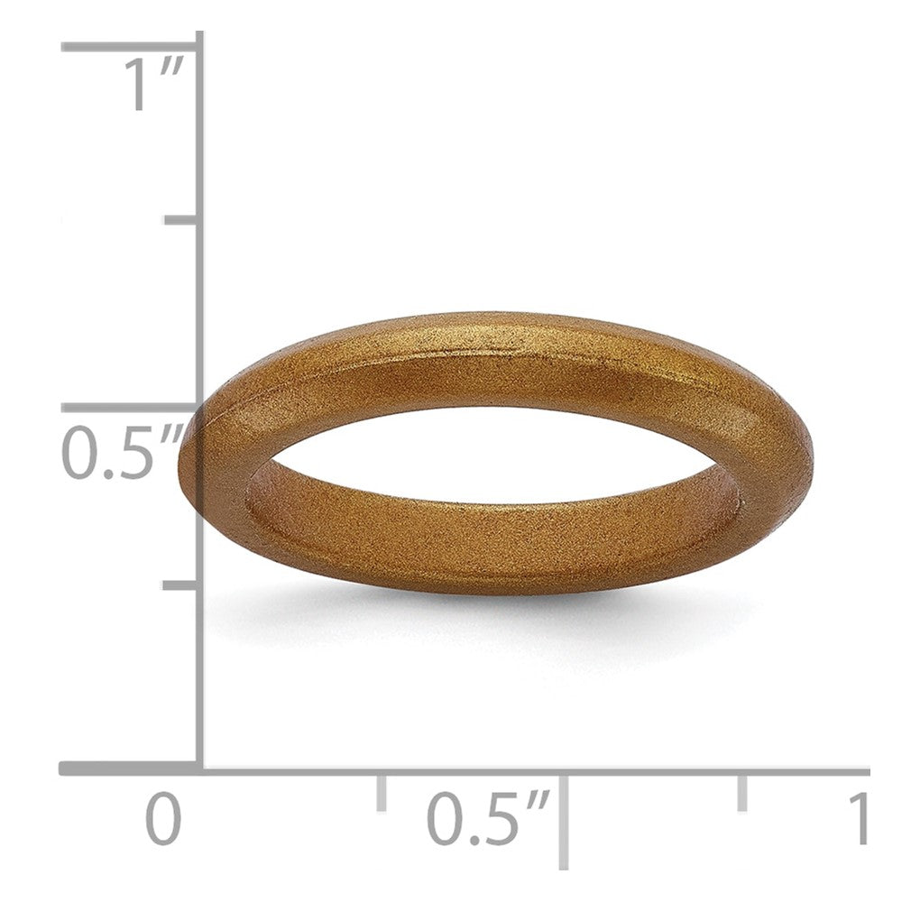 Silicone Metallic Bronze 3mm Band