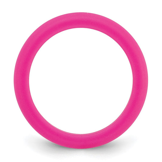 Silicone Fuchsia 3mm Round Band