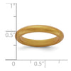 Silicone Metallic Gold 3mm Band