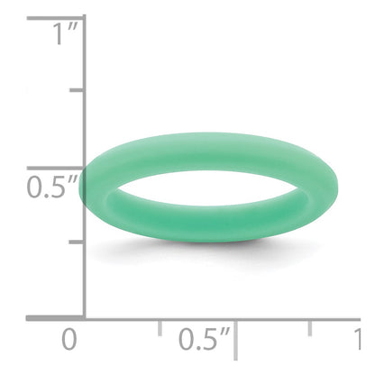 Silicone Green 3mm Round Band