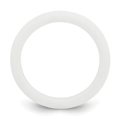 Silicone White 3mm Band
