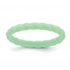 Silicone Light Mint Green 3mm Braided Band
