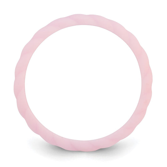 Silicone Lavender 3mm Braided Band