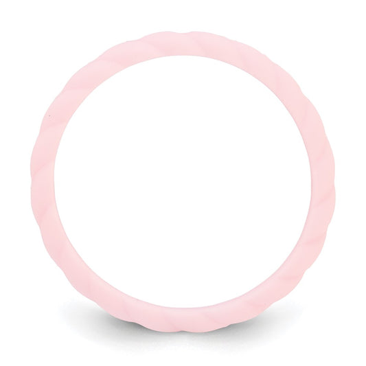 Silicone Pink 3mm Braided Band