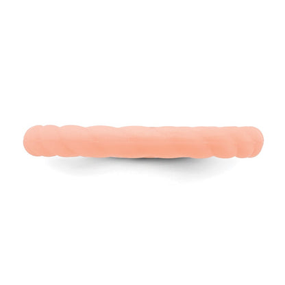 Silicone Rose Pink 3mm Braided Band