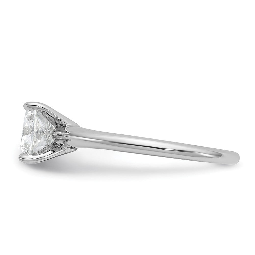 14k White Gold 2 carat Certified Lab Grown Diamond VS+ F+ Cushion Complete Solitaire Engagement Ring