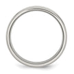 Chisel Stainless Steel Polished 7mm Ridged Edge Band