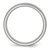 Chisel Stainless Steel Polished with Stone Finish 7mm Band