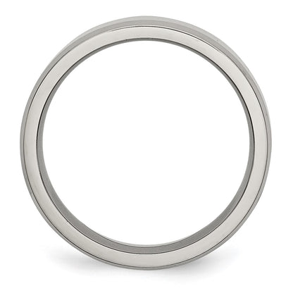 Chisel Stainless Steel Polished 6mm Beveled Edge Band