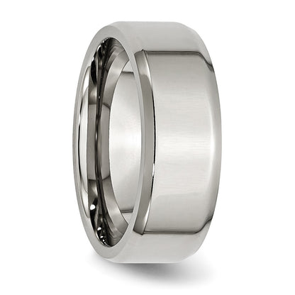 Chisel Stainless Steel Polished 8mm Beveled Edge Band