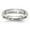 Chisel Stainless Steel Brushed 4mm Half Round Band