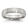 Chisel Stainless Steel Brushed 5mm Half Round Band