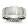 Chisel Stainless Steel Brushed 8mm Half Round Band