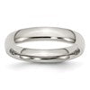 Chisel Stainless Steel Polished 4mm Half Round Band