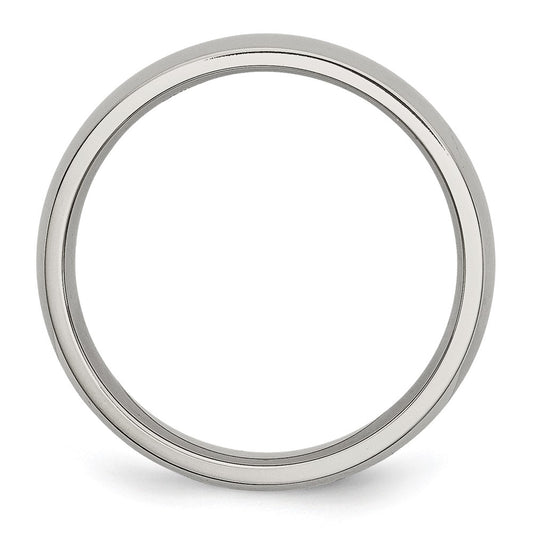 Chisel Stainless Steel Polished 5mm Half Round Band