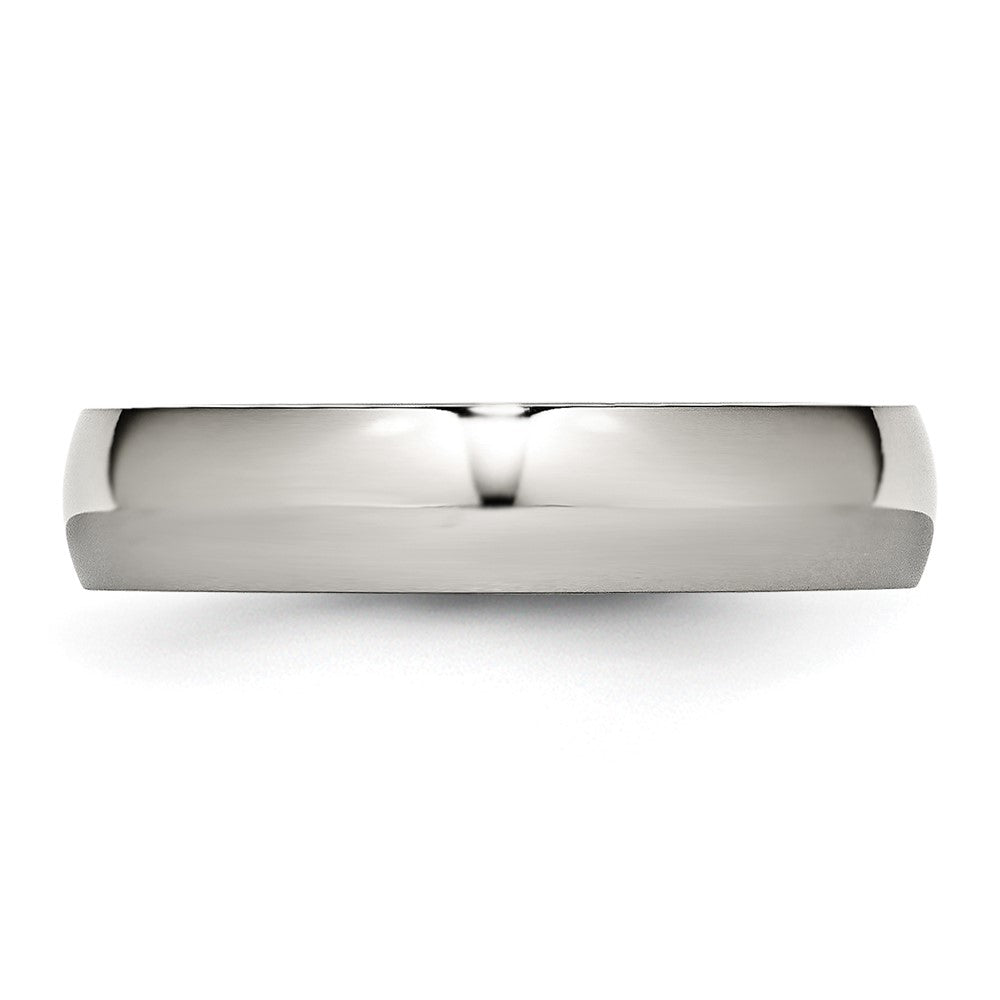 Chisel Stainless Steel Polished 5mm Half Round Band