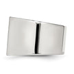 Chisel Stainless Steel Polished 1/4 Carat Black and White Diamond Ring