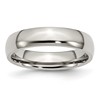 Chisel Stainless Steel Polished 5mm Half Round Band