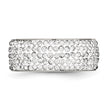 Chisel Stainless Steel Polished with Crystal 9mm Band