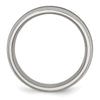 Chisel Stainless Steel Polished with Black Carbon Fiber Inlay 8mm Band