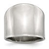 Chisel Stainless Steel Polished Ring