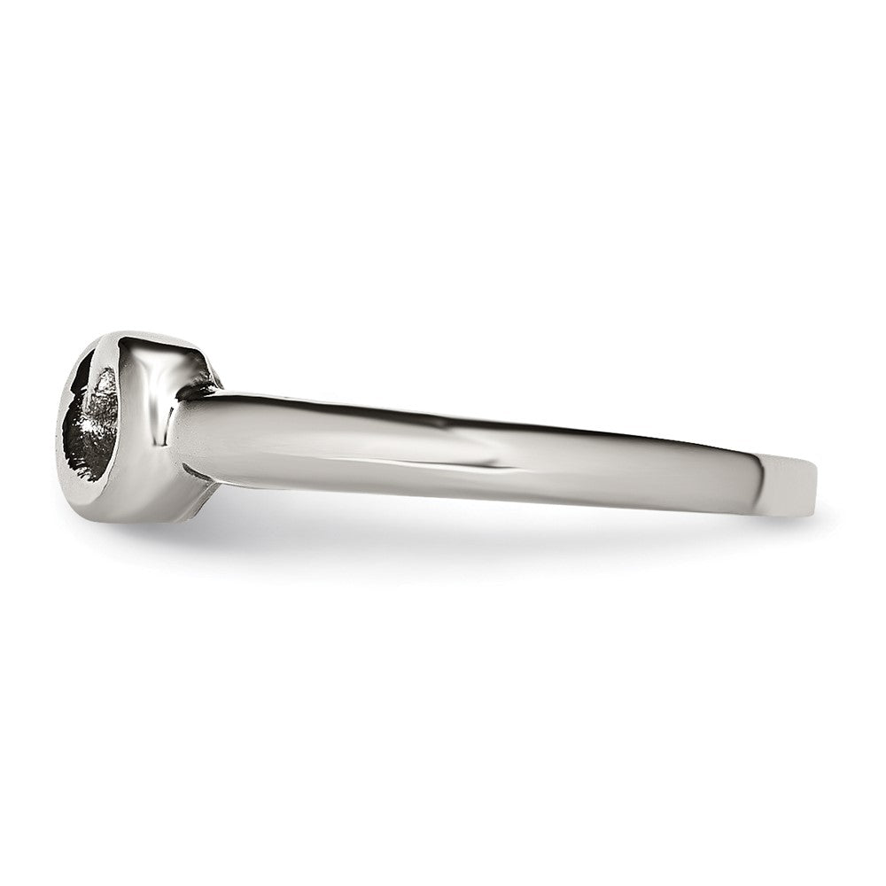 Chisel Stainless Steel Polished Infinity Symbol Ring