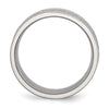 Chisel Stainless Steel Polished and Textured 9mm Rounded Edge Band