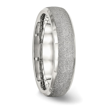 Chisel Stainless Steel Polished Laser Cut 6mm Band