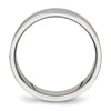 Chisel Stainless Steel Polished with Brushed Center CZ 6mm Grooved Band