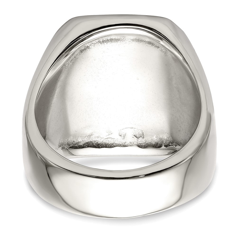 Chisel Stainless Steel with 14k Gold Accent Polished Praying Hands Ring