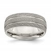 Chisel Stainless Steel Polished and Satin 8mm Band