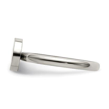 Chisel Stainless Steel Polished Circle Ring