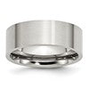 Chisel Stainless Steel Brushed 8mm Flat Band