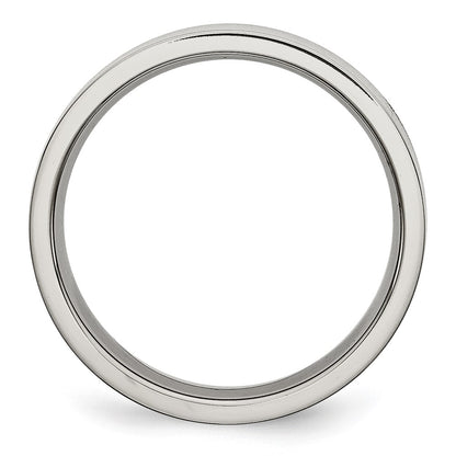 Chisel Stainless Steel Polished 5mm Flat Band