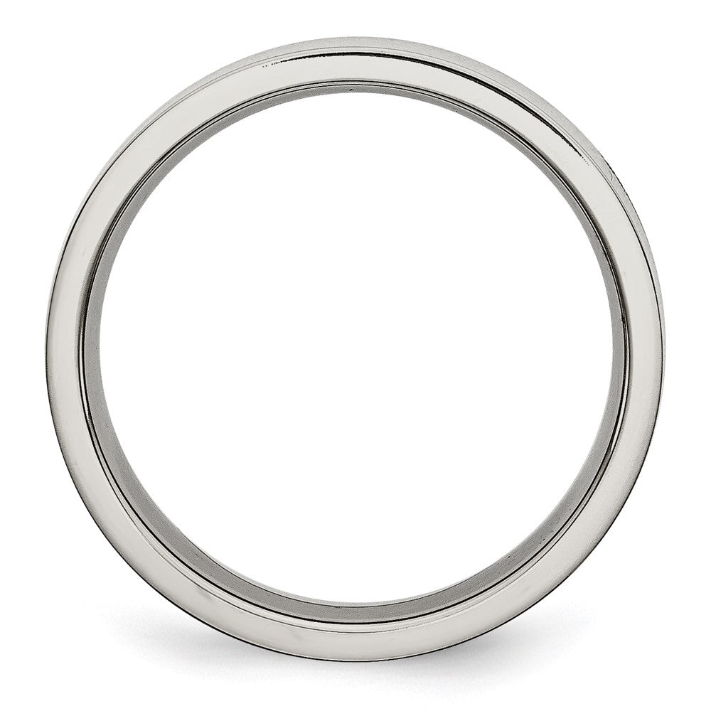 Chisel Stainless Steel Polished 5mm Flat Band