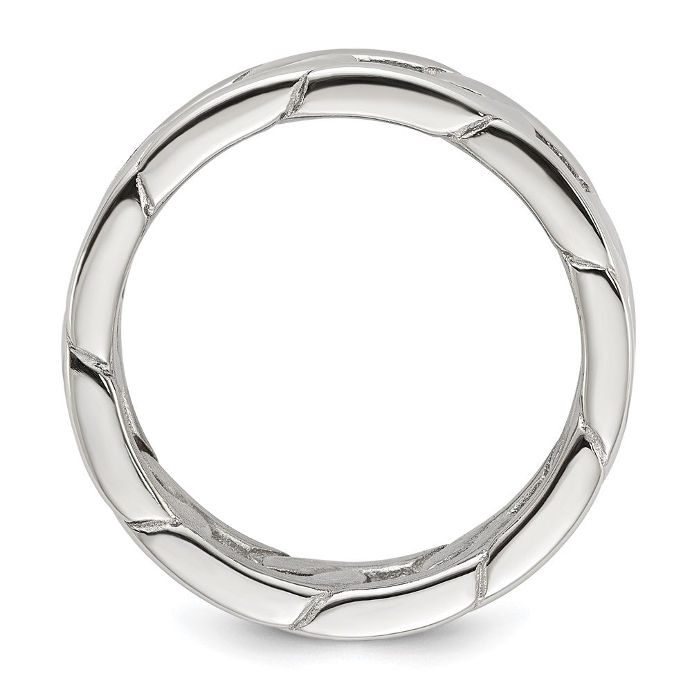 Chisel Stainless Steel Polished Chain Style 7mm Band