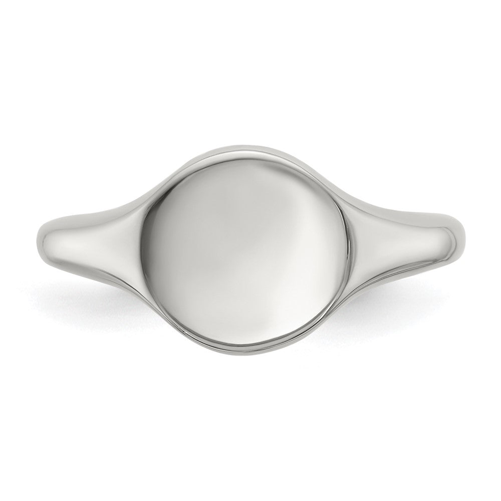 Chisel Stainless Steel Polished Round Disk Ring