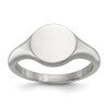 Chisel Stainless Steel Polished Round Disk Ring