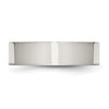 Chisel Stainless Steel Polished 6mm Flat Band