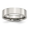 Chisel Stainless Steel Polished 6mm Flat Band