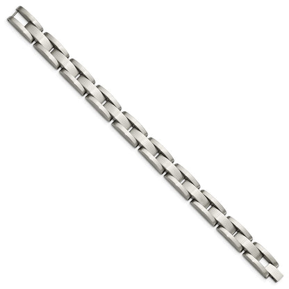 Chisel Stainless Steel Brushed 8 inch Link Bracelet