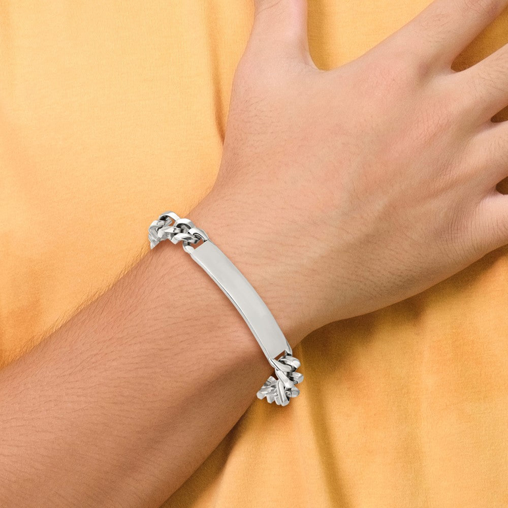 Stainless Steel Polished 8.75in ID Bracelet