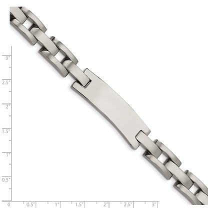Chisel Stainless Steel Brushed and Polished 9.25 inch ID Bracelet