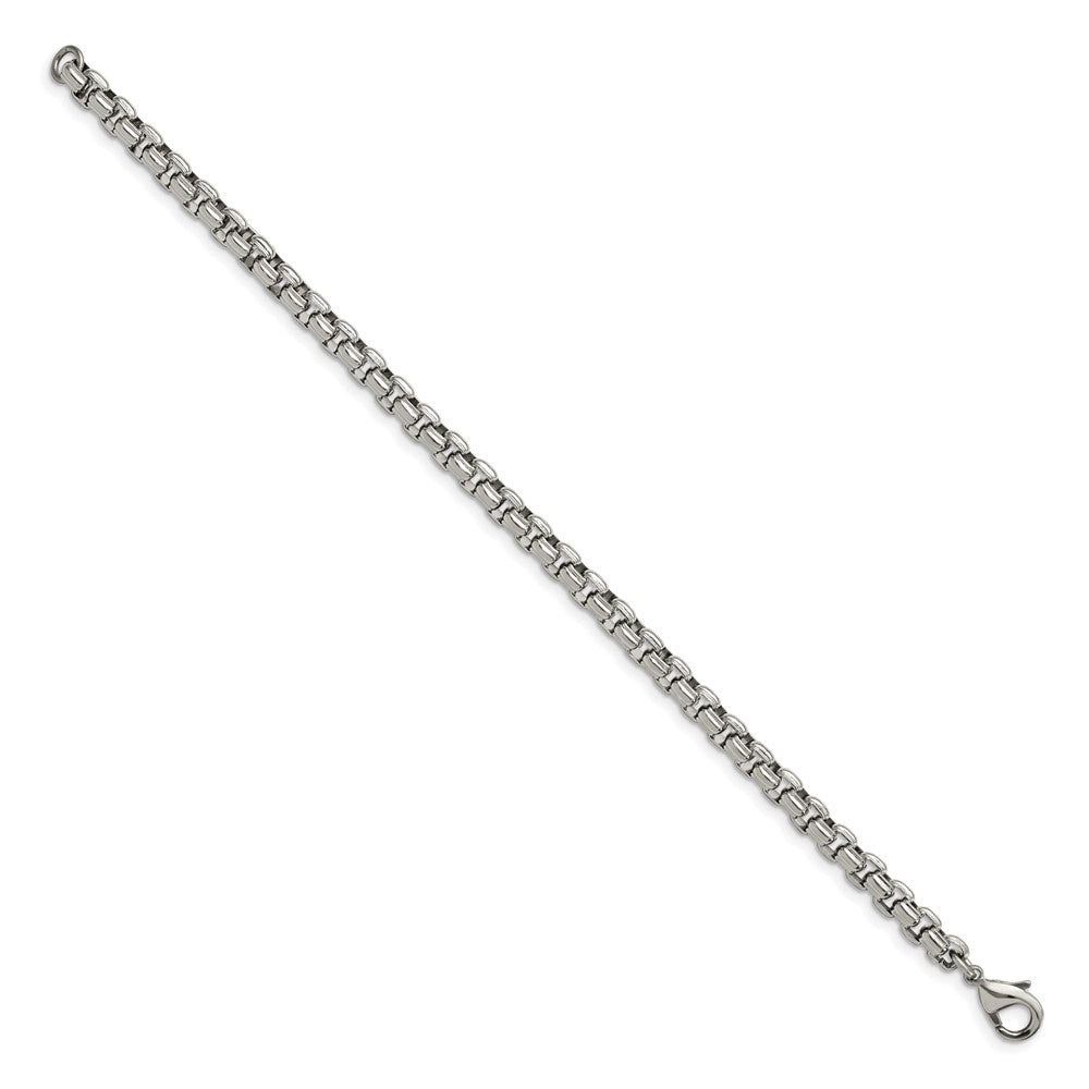 Chisel Stainless Steel Polished 8.25 inch Fancy Box Bracelet
