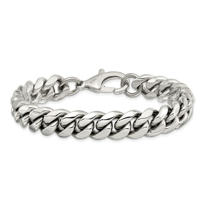 Chisel Stainless Steel Polished 8.5 inch Curb Chain Bracelet