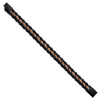 Chisel Stainless Steel Antiqued and Polished Rose IP-plated Black Leather 8.5 inch Bracelet