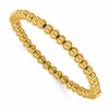 Chisel Stainless Steel Polished Yellow IP-plated 6mm Beaded 8.25 inch Stretch Bracelet